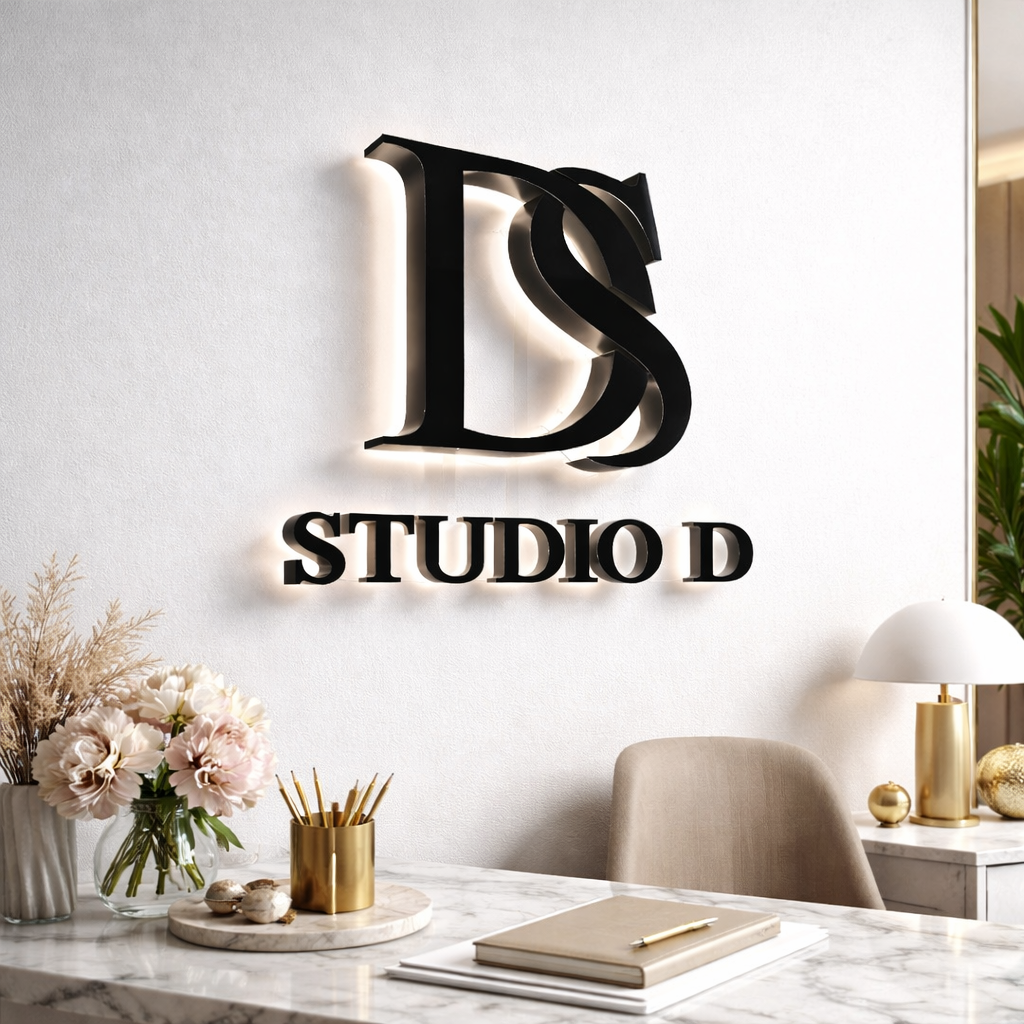 Scritte 3D rendering